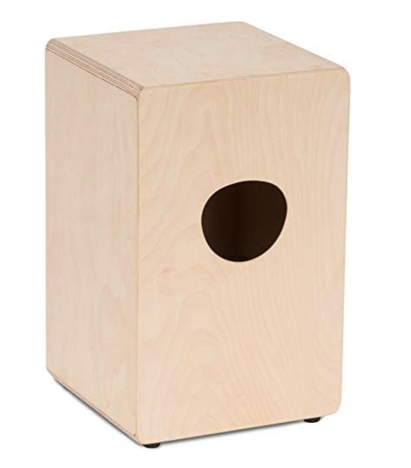 Natural birch side with the round sound hole.